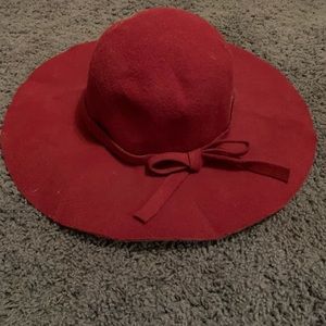 NWT burgundy felt hat